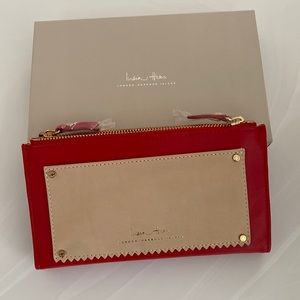 NWOT India Hicks GORGEOUS wallet in soft red leather